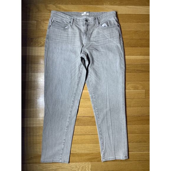 Eileen Fisher Women's Organic Cotton Gray Wash Slim Skinny Jeans Mid Rise Sz 12 - Picture 7 of 8